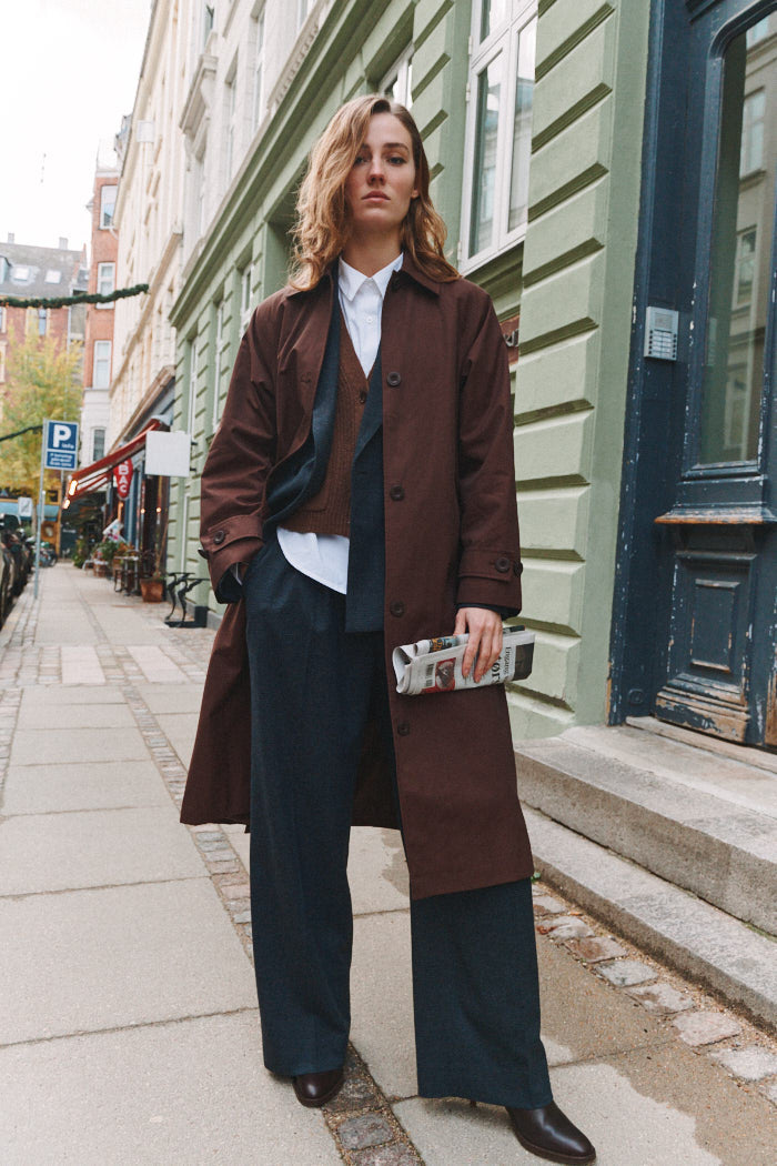 Basic Apparel Gise Raglan Coat Coats 864 Chicory coffee